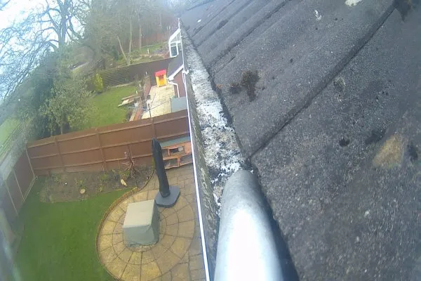 Cleared gutter