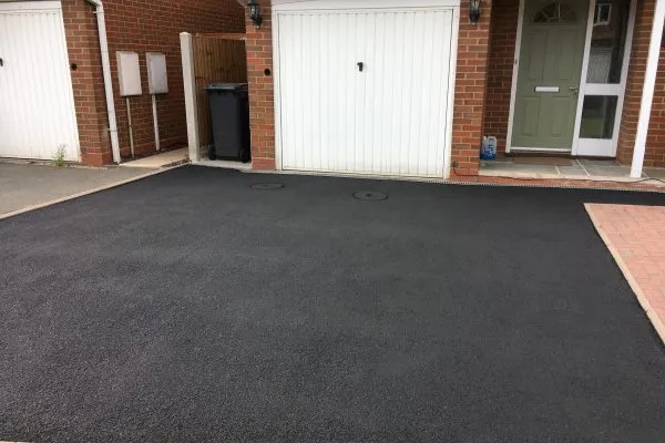 Driveway after coating application